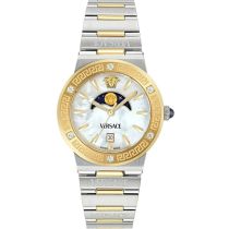 Versace VE7G00524 Montre Femme Greca Logo Moonphase Diamonds 38mm 5ATM 