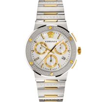 Versace VEZ900321 Montre Homme Greca Logo Chrono 43mm 5ATM 