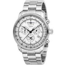 Zeppelin 7680MB-1 Montre Homme Alarm Chronographe 100 ans 43mm 5ATM
