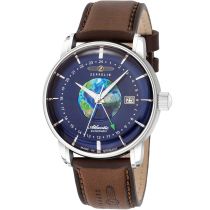 Zeppelin 8468-3 Atlantic Automatique Montre Homme GMT 43mm 5ATM