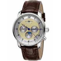 Zeppelin 8536-5 Montre Homme Friedrichshafen Phase Lunaire 40mm 5ATM