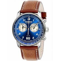 Zeppelin 8684-3 Montre Homme LZ127 Graf Zeppelin Chronographe 40mm 5ATM