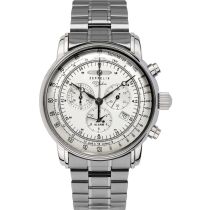 Zeppelin 7680MB-1 Montre Homme Alarm Chronographe 100 ans 43mm 5ATM 