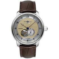 Zeppelin 8566-5 Montre Homme Friedrichshafen Open Heart 41mm 5ATM
