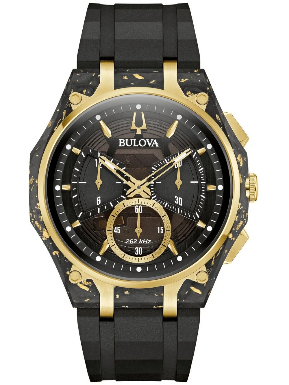 Montre Bulova Lunar Pilot Chronographe Homme - 96K111 - 44mm - Acier - Neuf Avec étiquettes