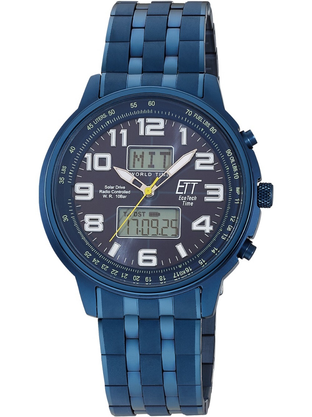 ETT Eco Tech Time – Orologio Uomo Solare In Titanio, Cronografo Radiocontrollato (EGT-11572-21M) - 5